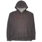 Mens Grey Champion Spellout Hoodie Jumper