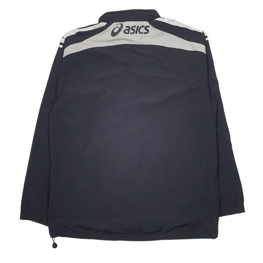 Mens Black Asics Hooded  Coat
