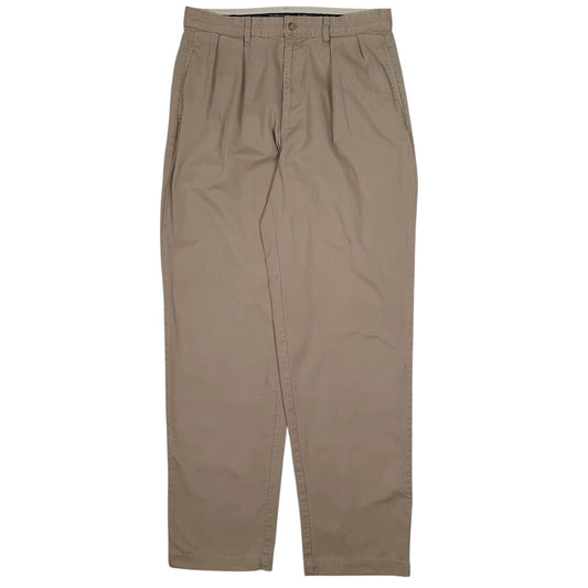 Mens Beige Polo Ralph Lauren Vintage 90s Made In USA Chino Trousers