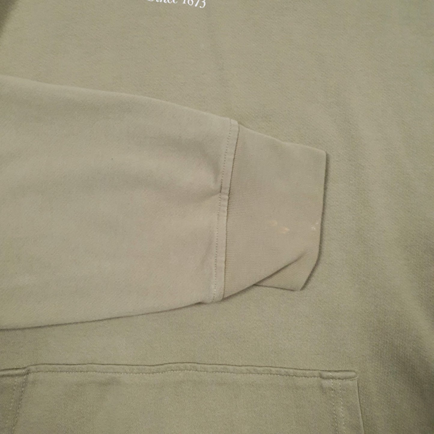 Mens Green Levis Spellout Hoodie Jumper