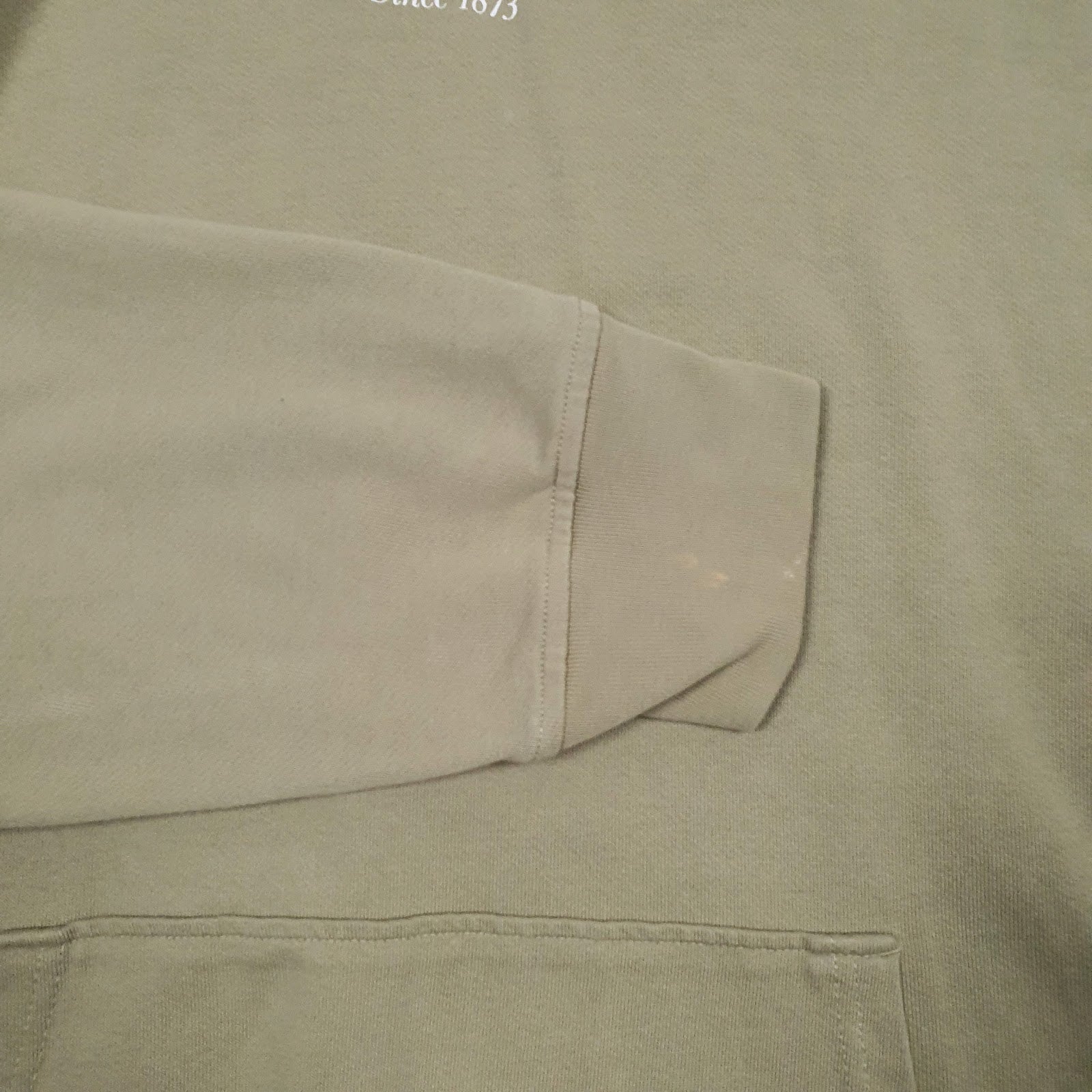 Mens Green Levis Spellout Hoodie Jumper