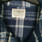 Mens Navy L.L.Bean Flannel  Shirt