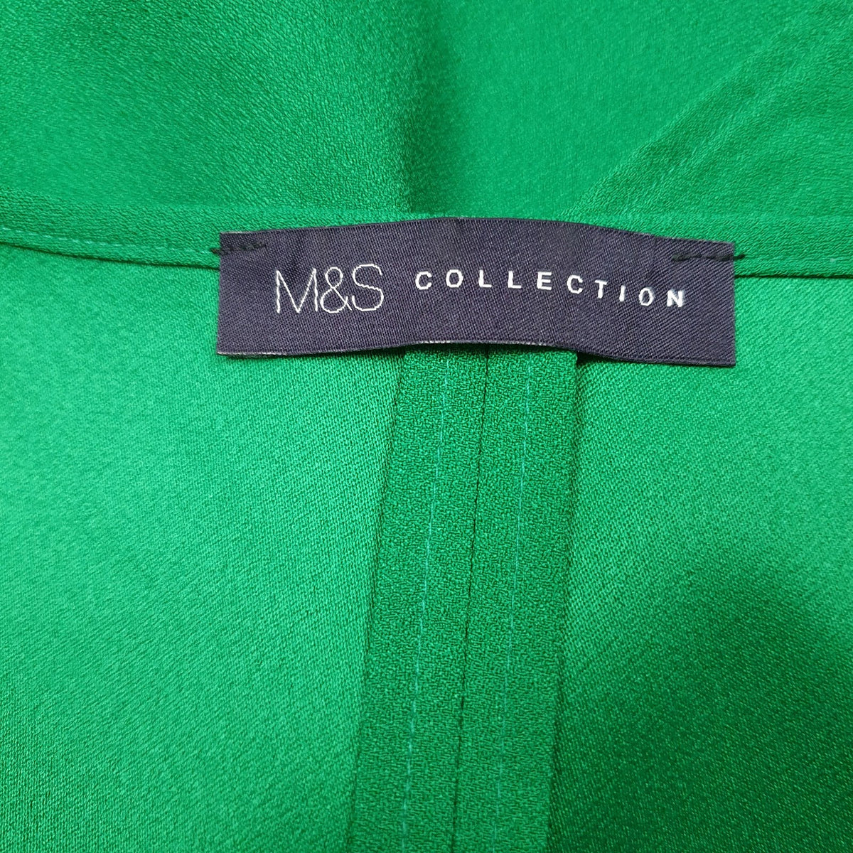 Womens Green M&S  V Neck Jumper