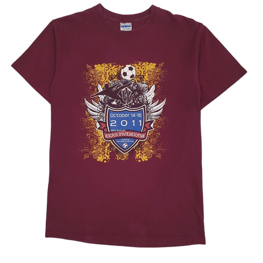 Mens Burgundy Gildan  Short Sleeve T Shirt