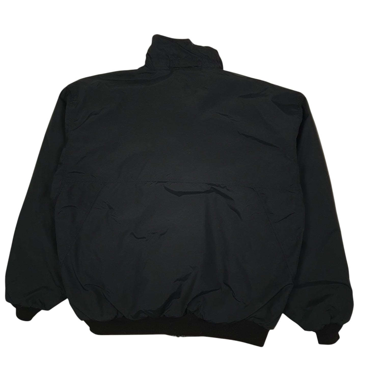 Mens Black Patagonia Shelled Synchilla Fleece Vintage 90s Crewneck Coat