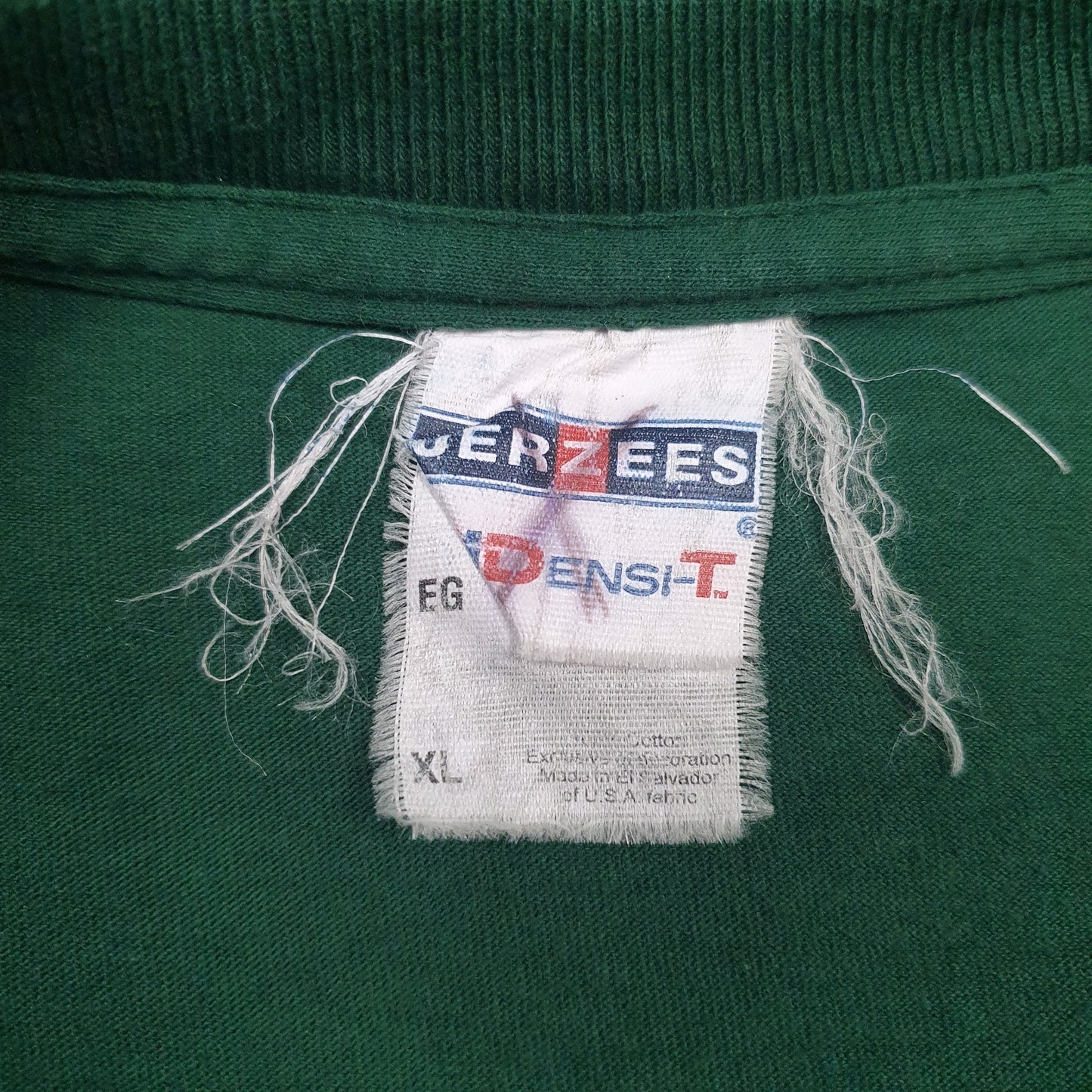 Mens Green Jerzees   T Shirt