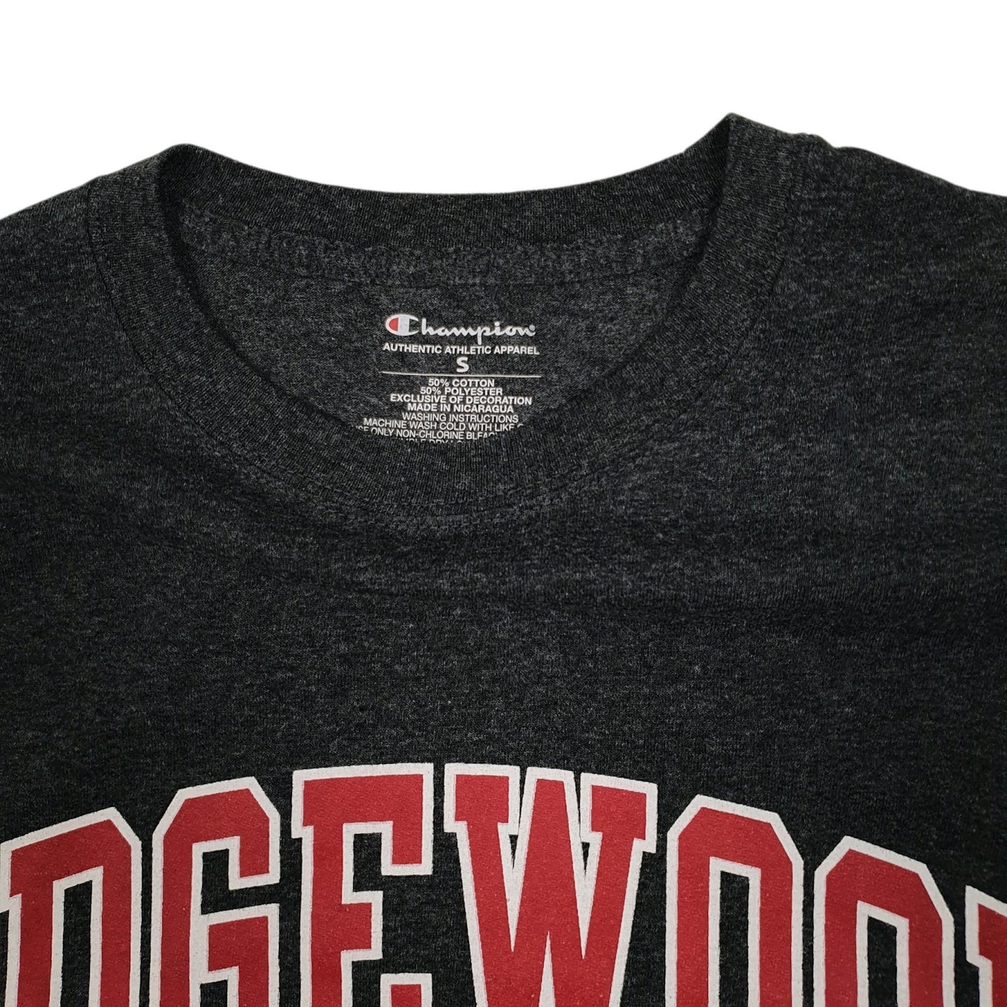 Mens Grey Champion Edgewood College  T Shirt