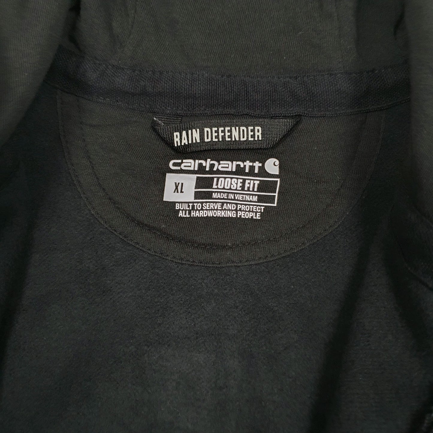 Mens Black Carhartt  Full Zip Jumper