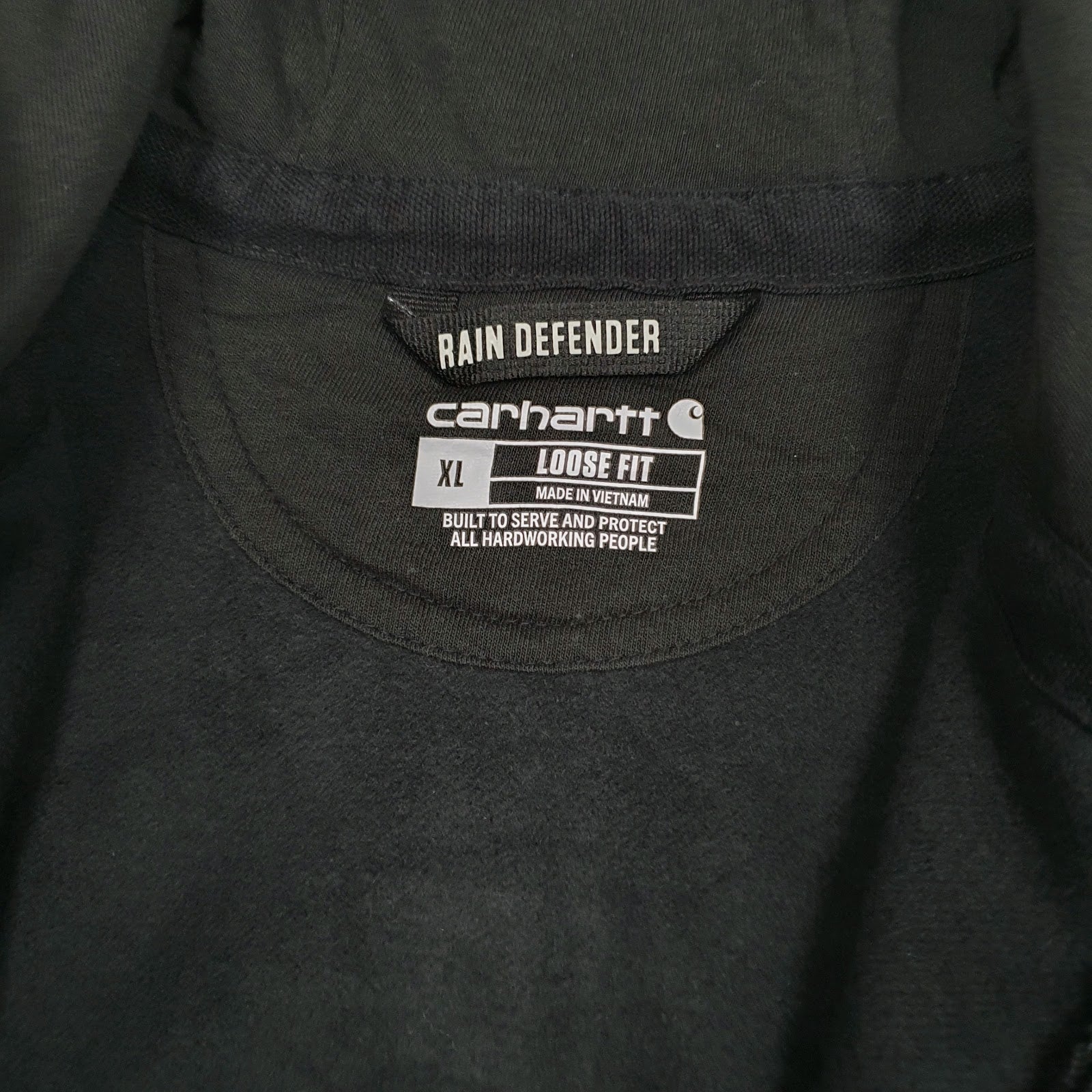 Mens Black Carhartt  Full Zip Jumper