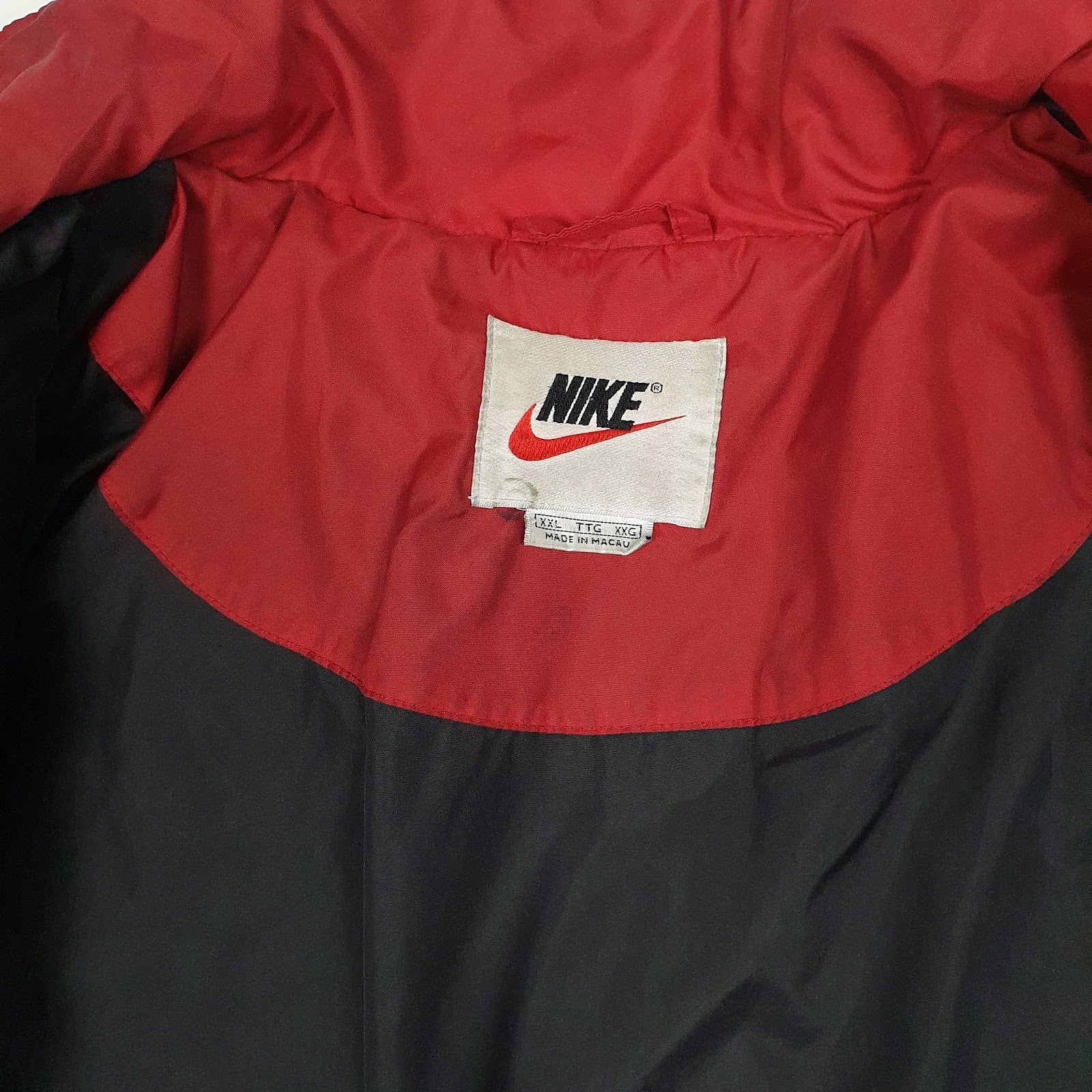Mens Black Nike Vintage 90s Windbreaker  Coat