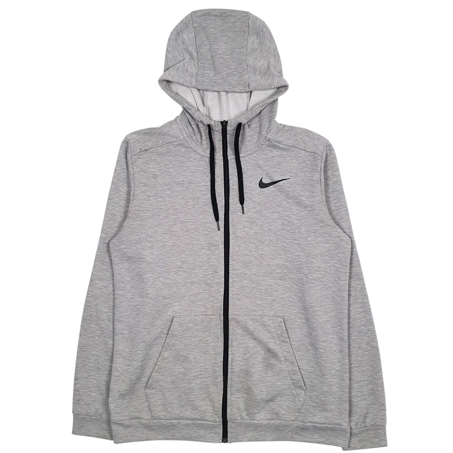 Mens Grey Nike Dri-Fit Hoodie Jumper