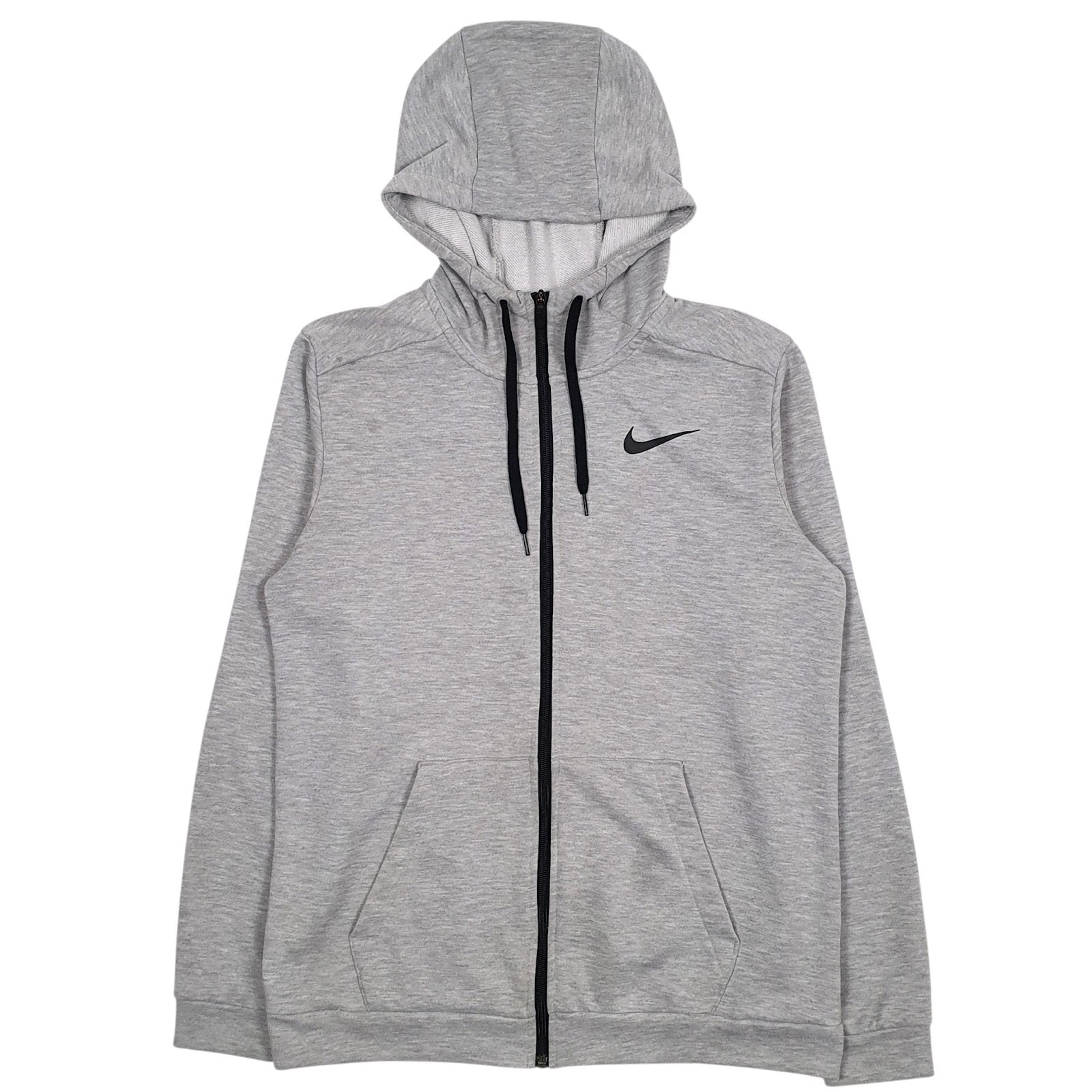 Mens Grey Nike Dri-Fit Hoodie Jumper