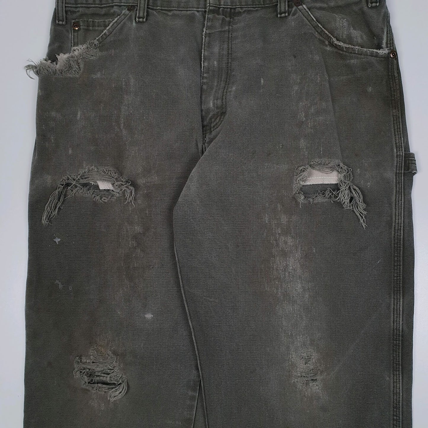 Mens Green Dickies   Trousers