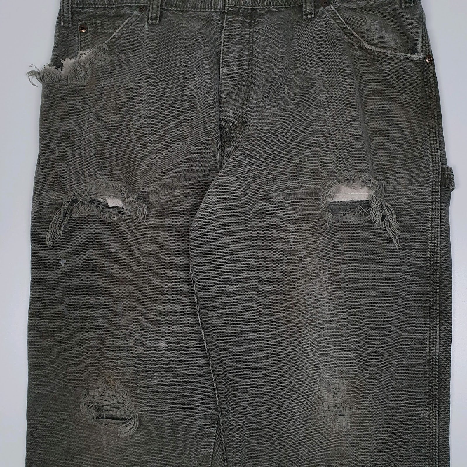 Mens Green Dickies   Trousers