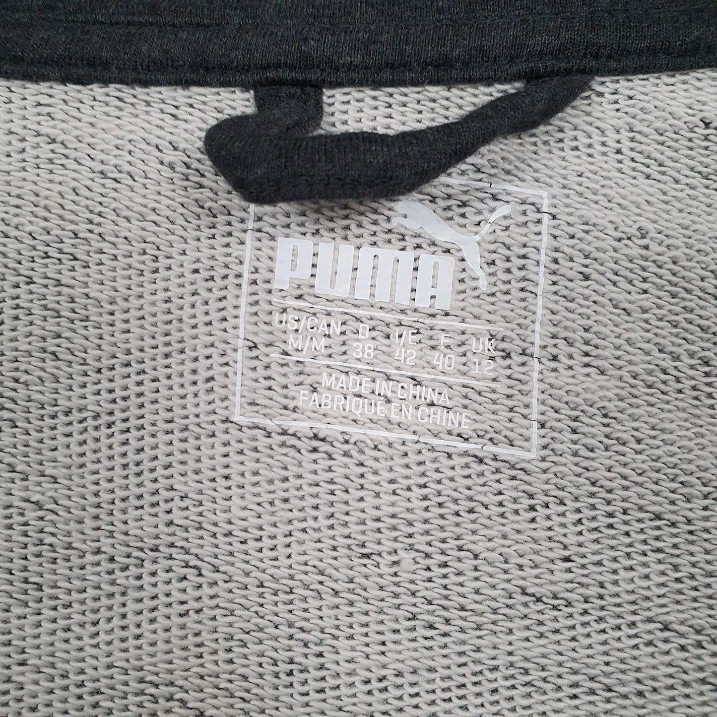 Womens Grey Puma Shoal Full Zip Jumper