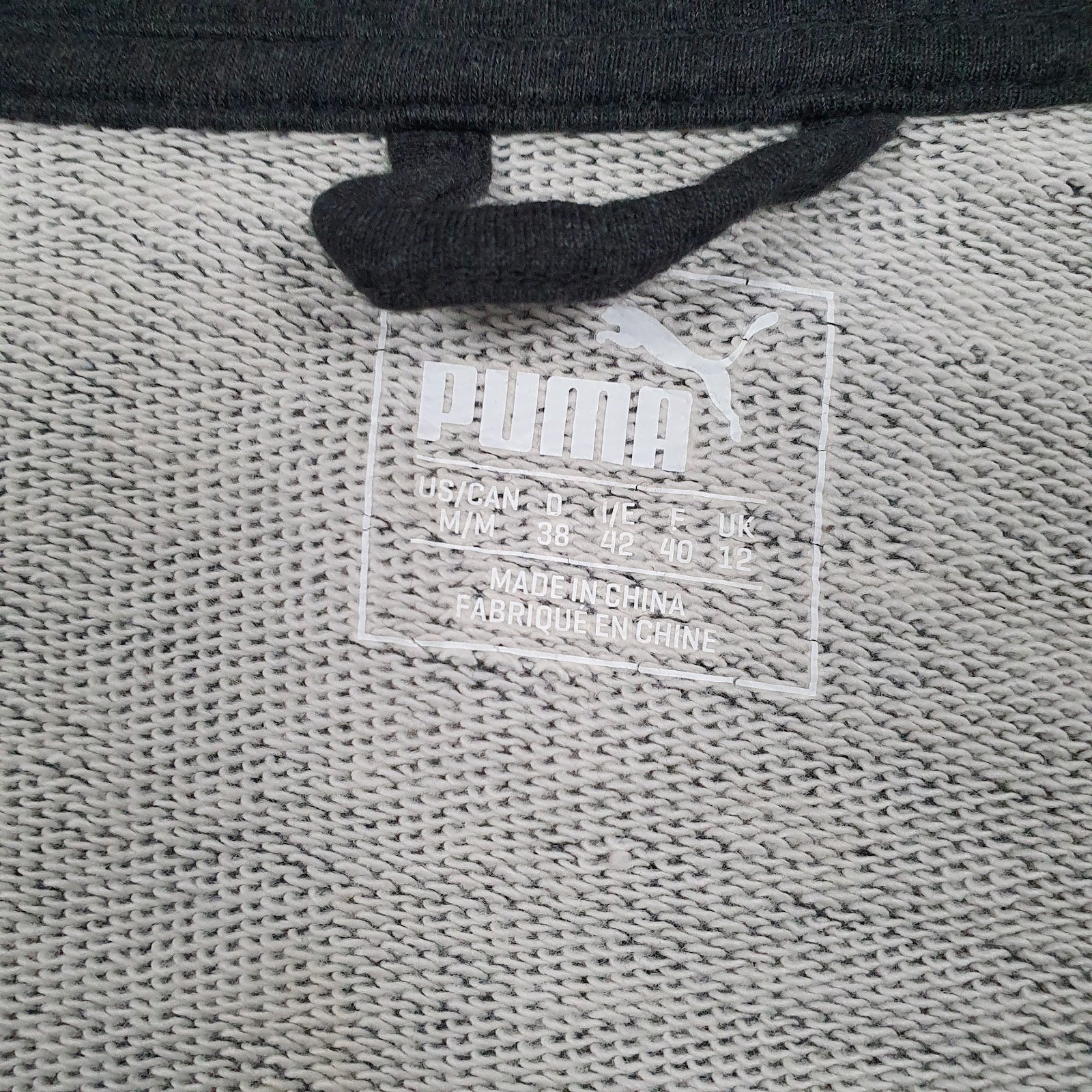 Womens Grey Puma Shoal Full Zip Jumper