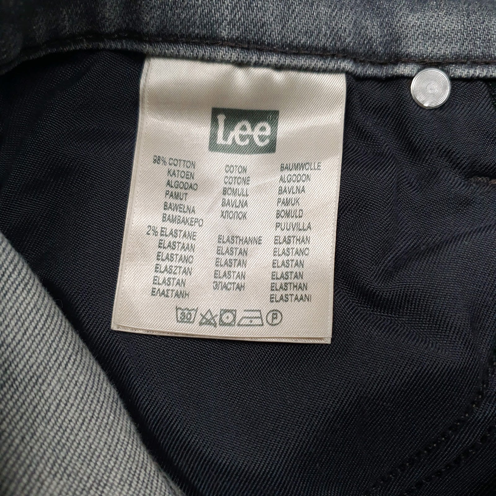 Mens Grey Lee   Jeans