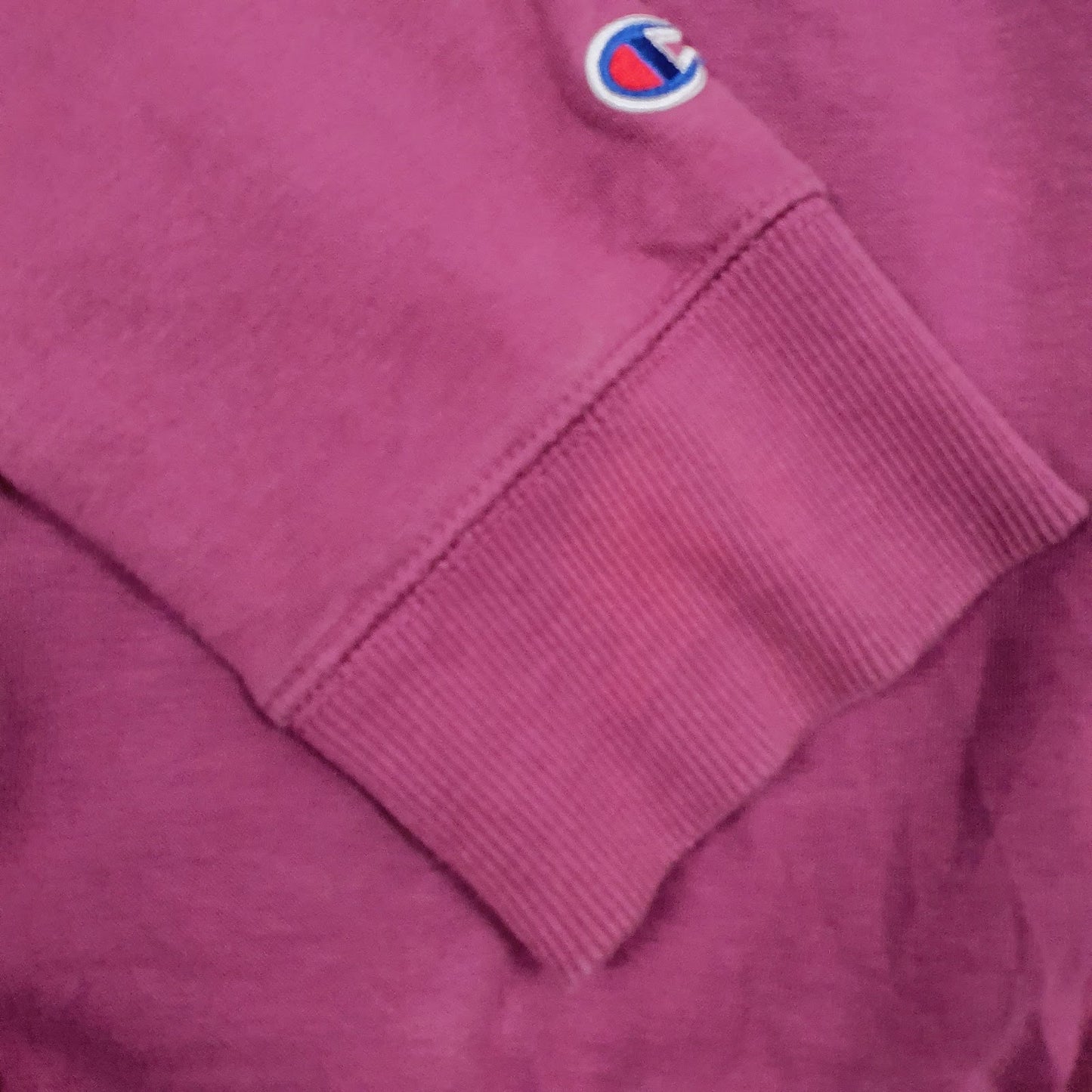 Mens Purple Champion  Crewneck Jumper