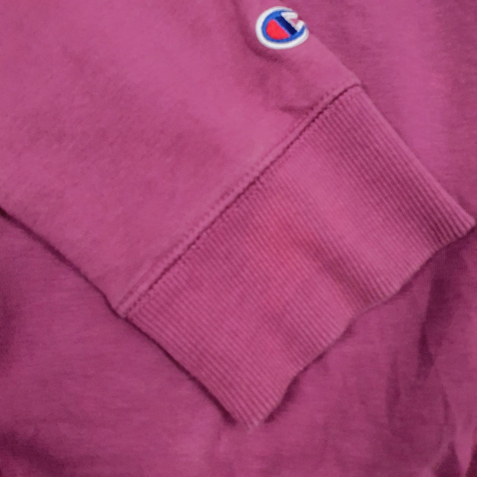 Mens Purple Champion  Crewneck Jumper
