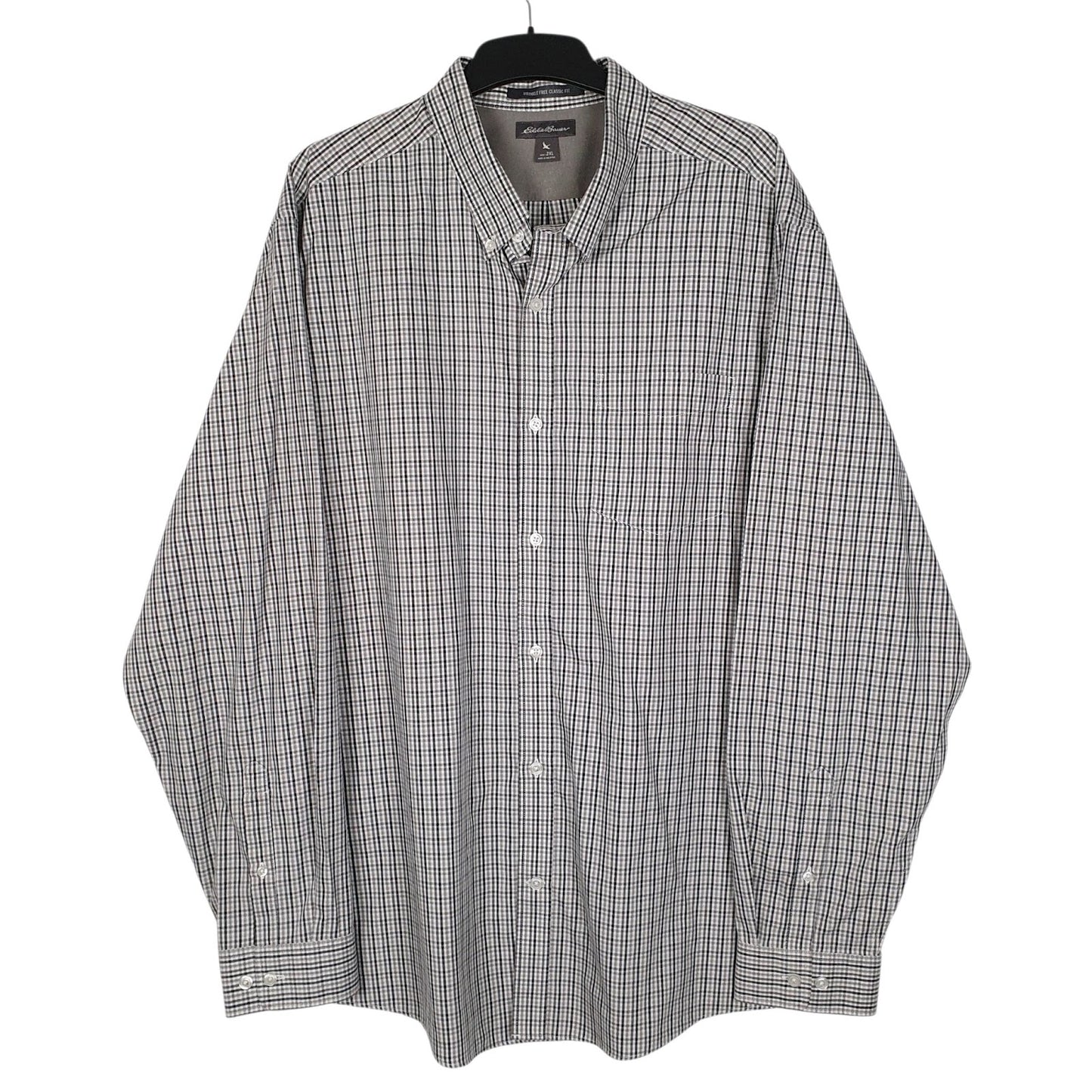 Mens Grey Eddie Bauer  Long Sleeve Shirt