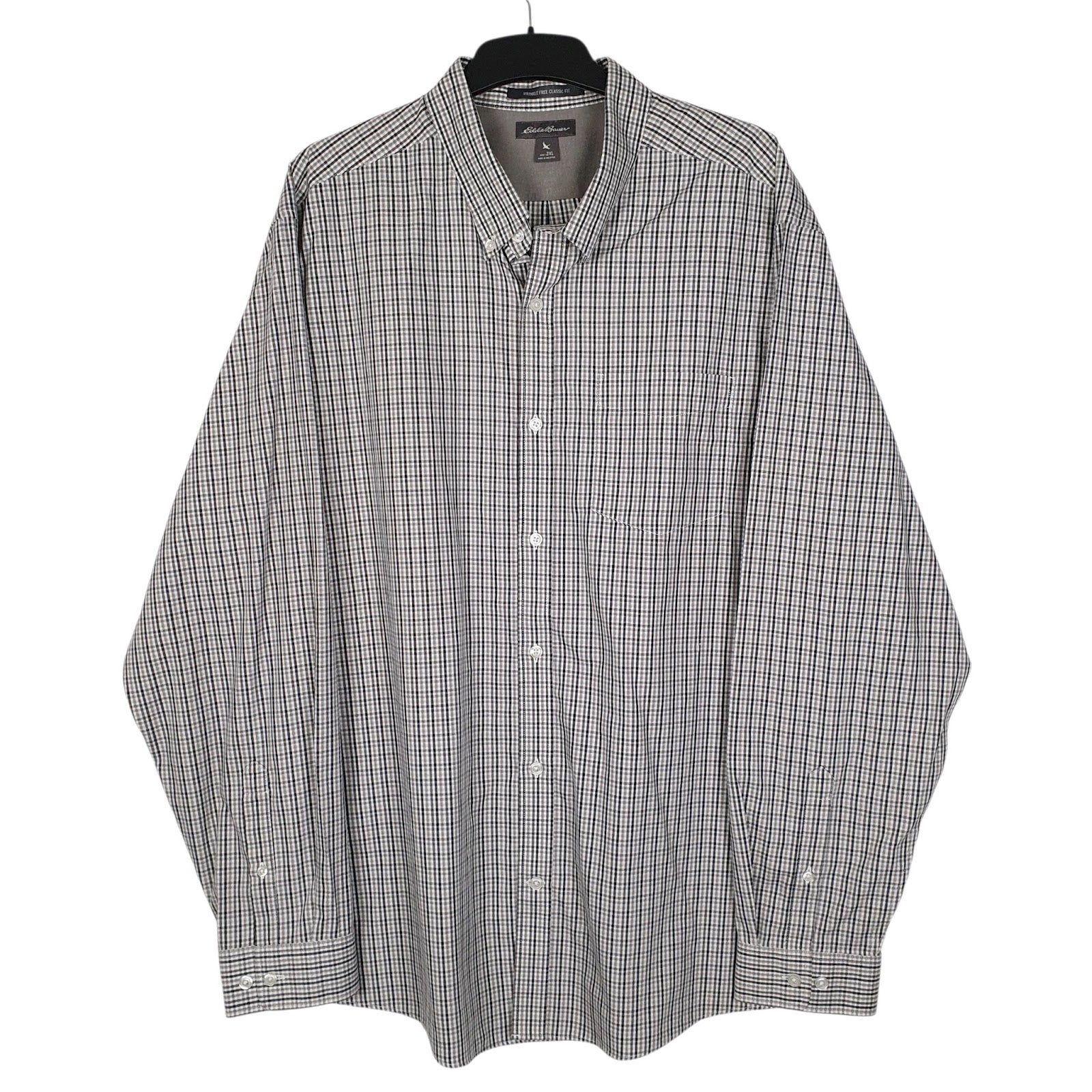 Mens Grey Eddie Bauer  Long Sleeve Shirt