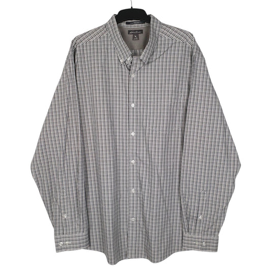 Mens Grey Eddie Bauer  Long Sleeve Shirt