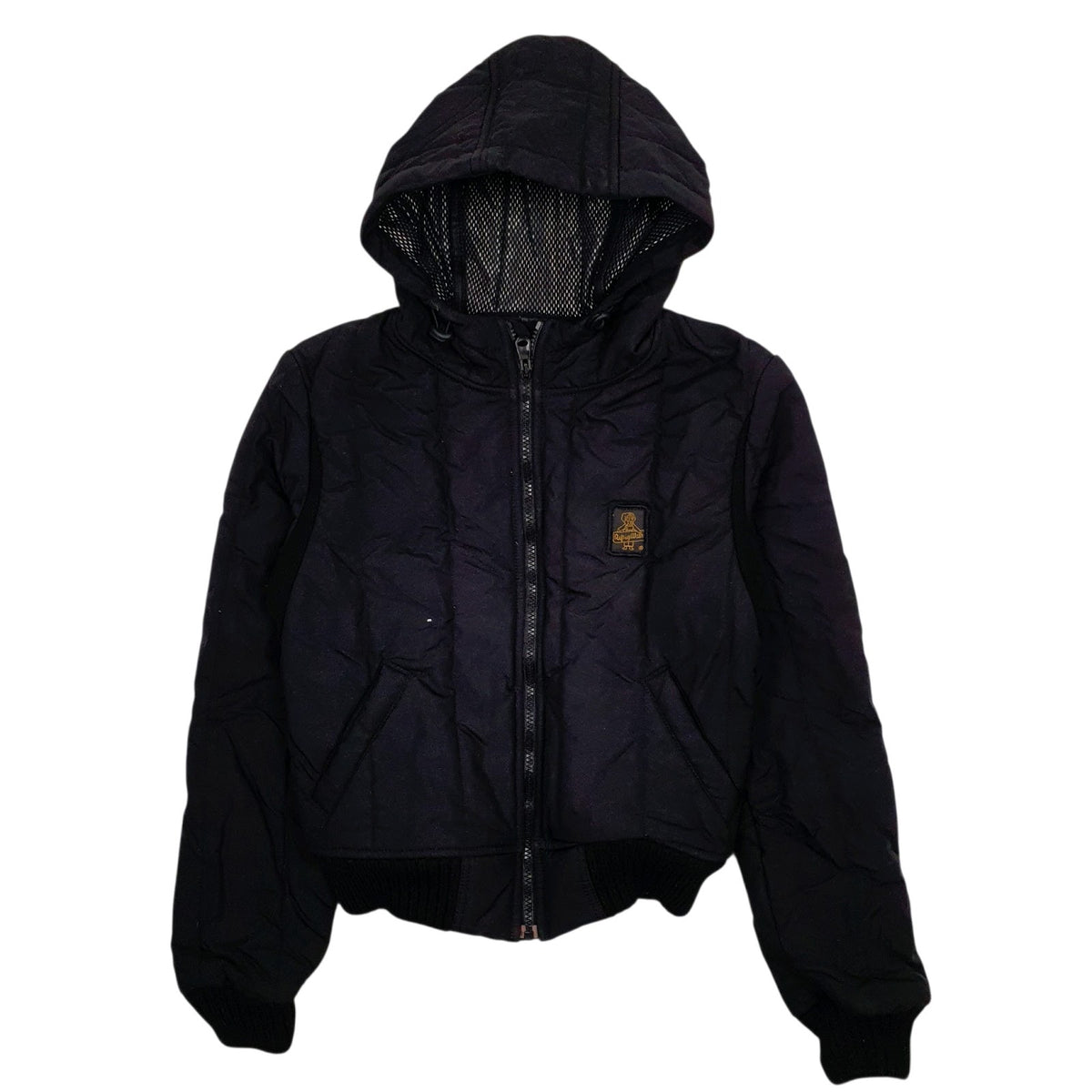 Womens Black Refrigiwear Winter Windbreaker Padded  Coat