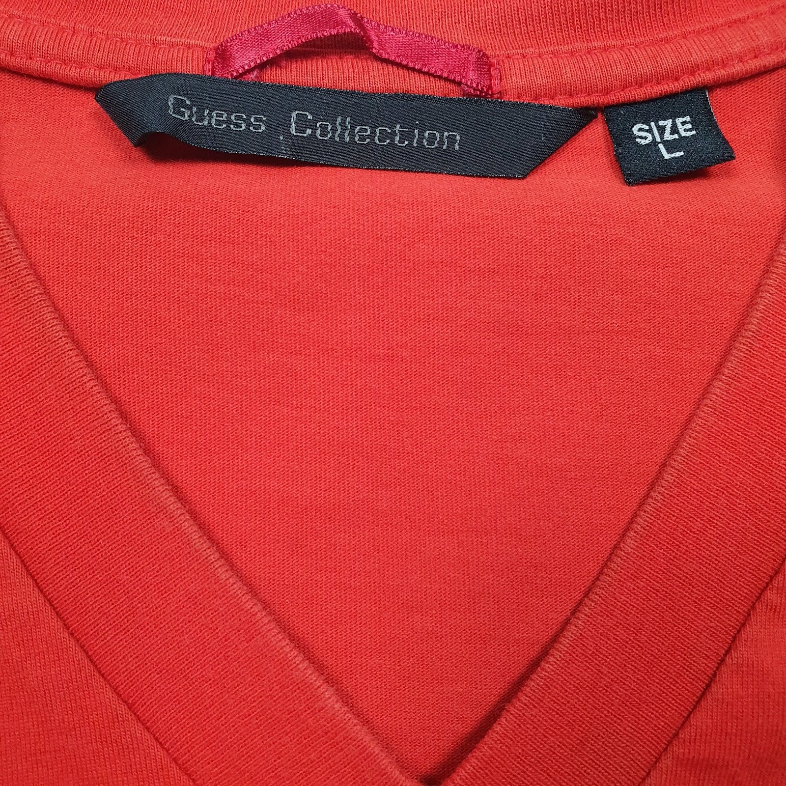 Mens Red Guess   T Shirt