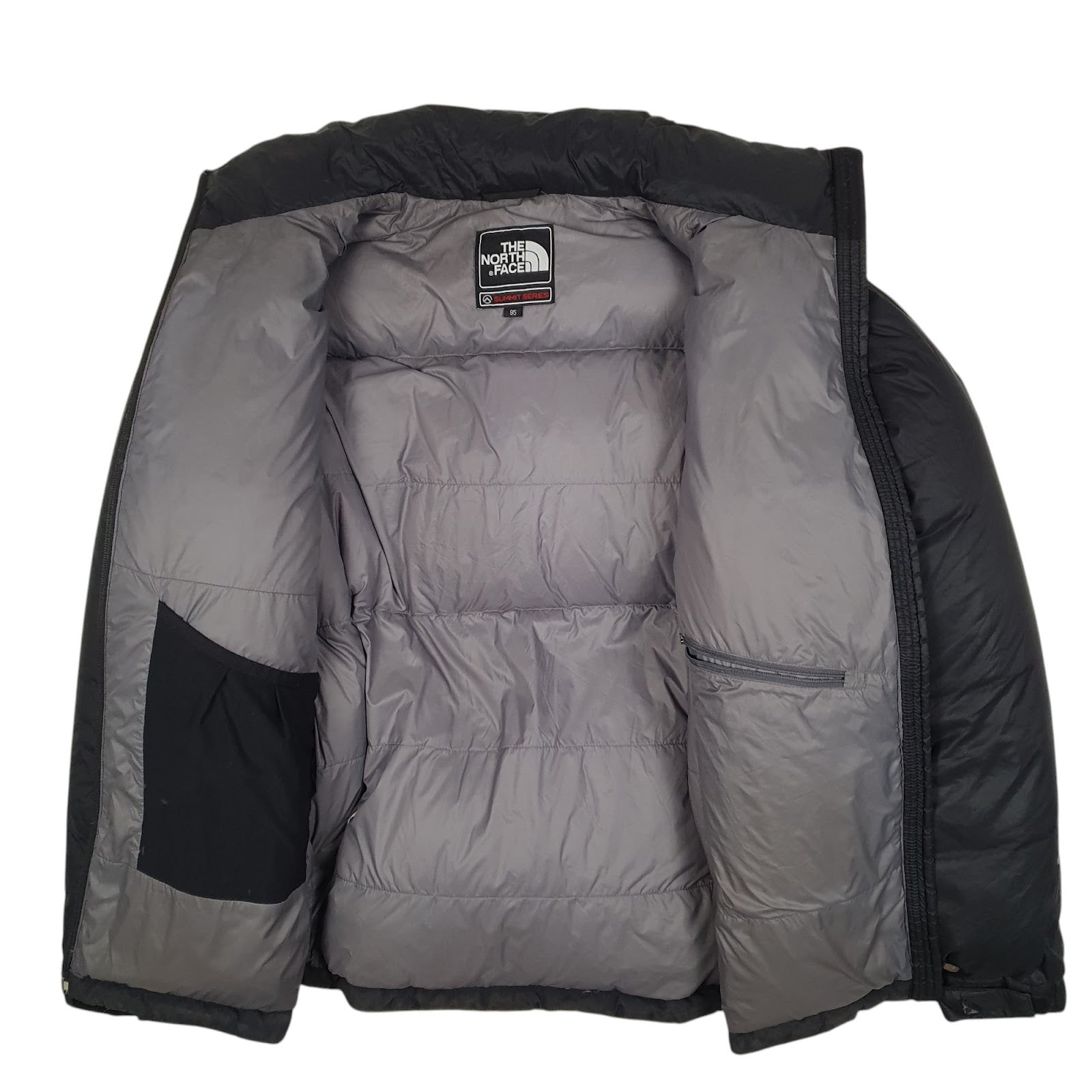 Mens Black The North Face Summit Series Nuptse  Coat