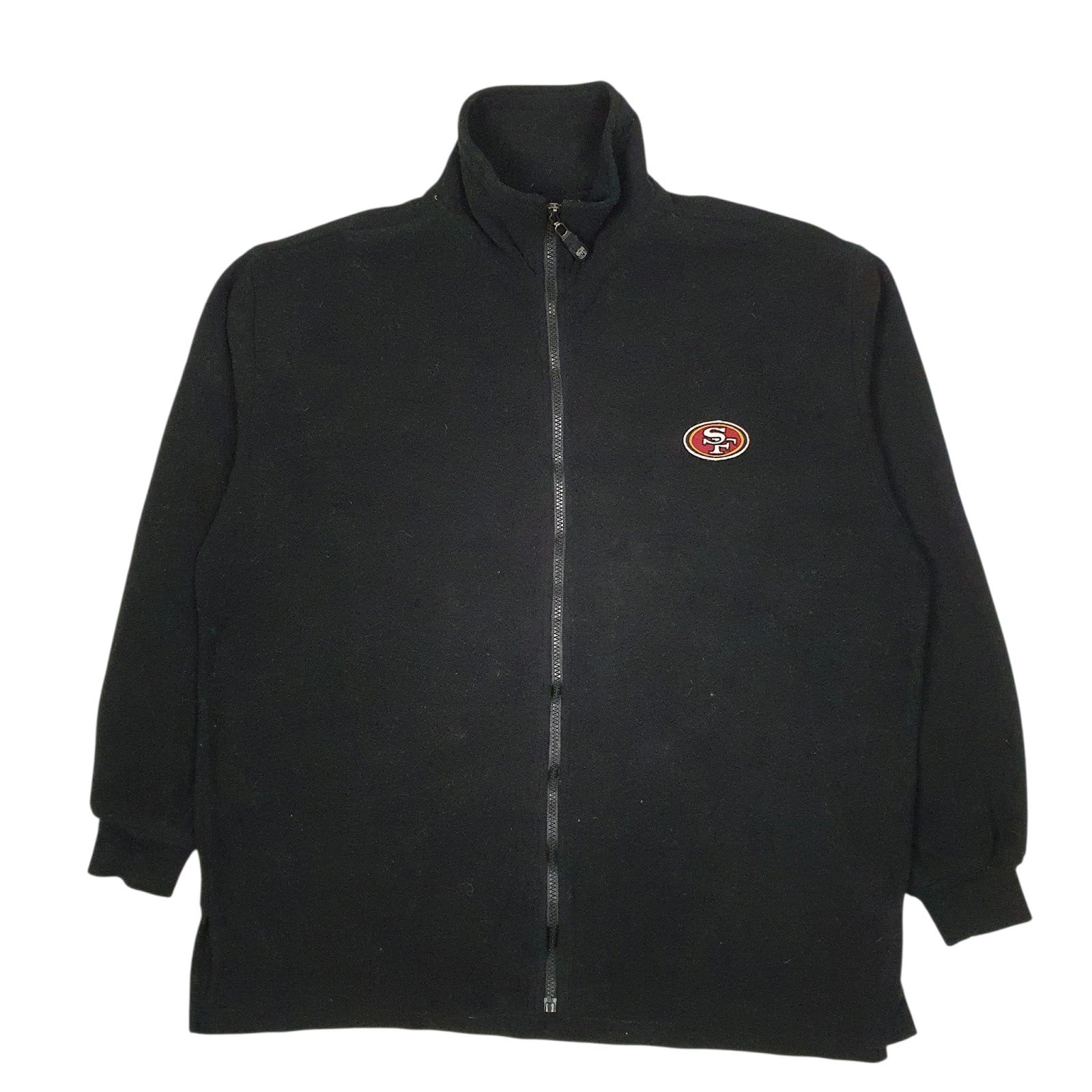 Mens Black NFL San Francisco 49ers Football Full Zip Jumper