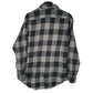 Mens Grey Halloween Flannel  Shirt