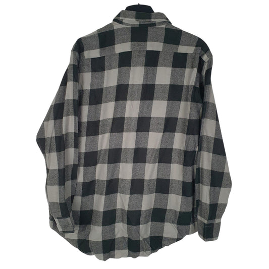 Mens Grey Halloween Flannel  Shirt