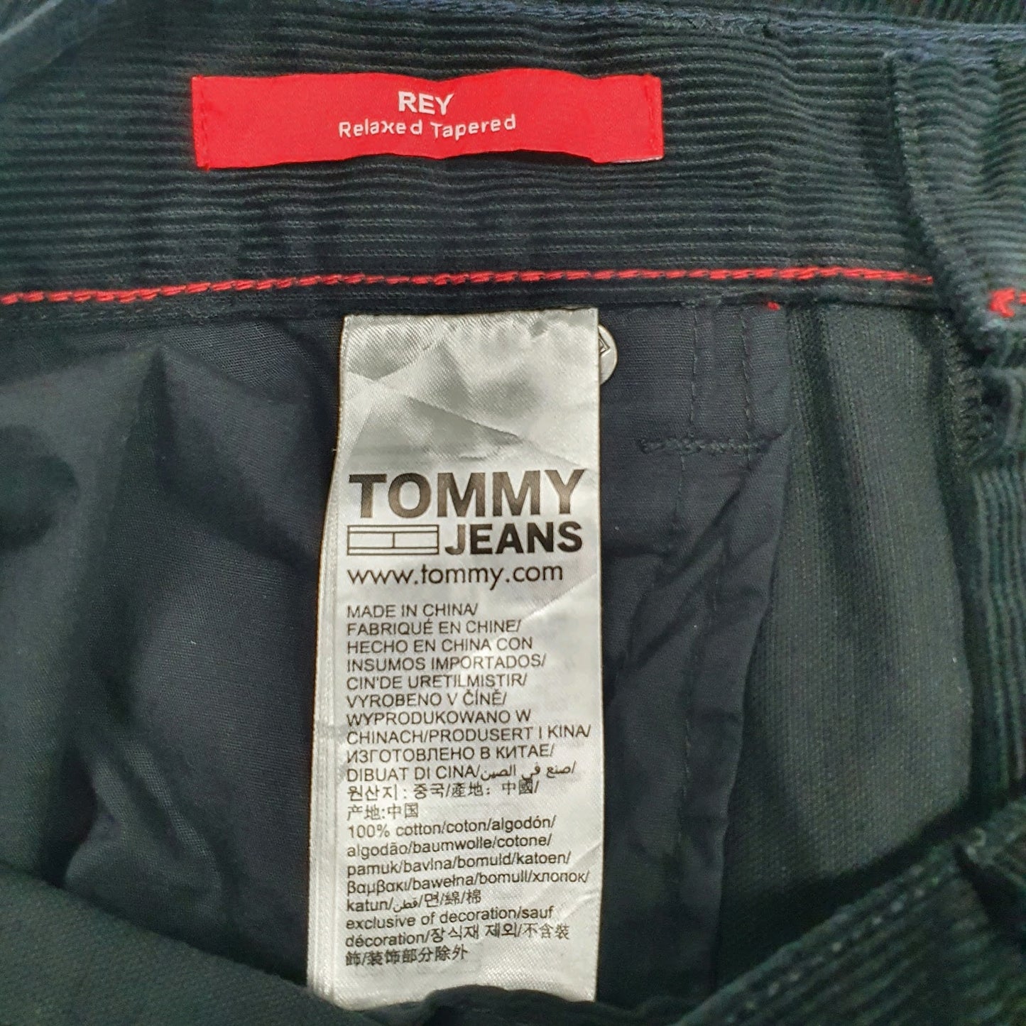 Mens Black Tommy Hilfiger   Trousers
