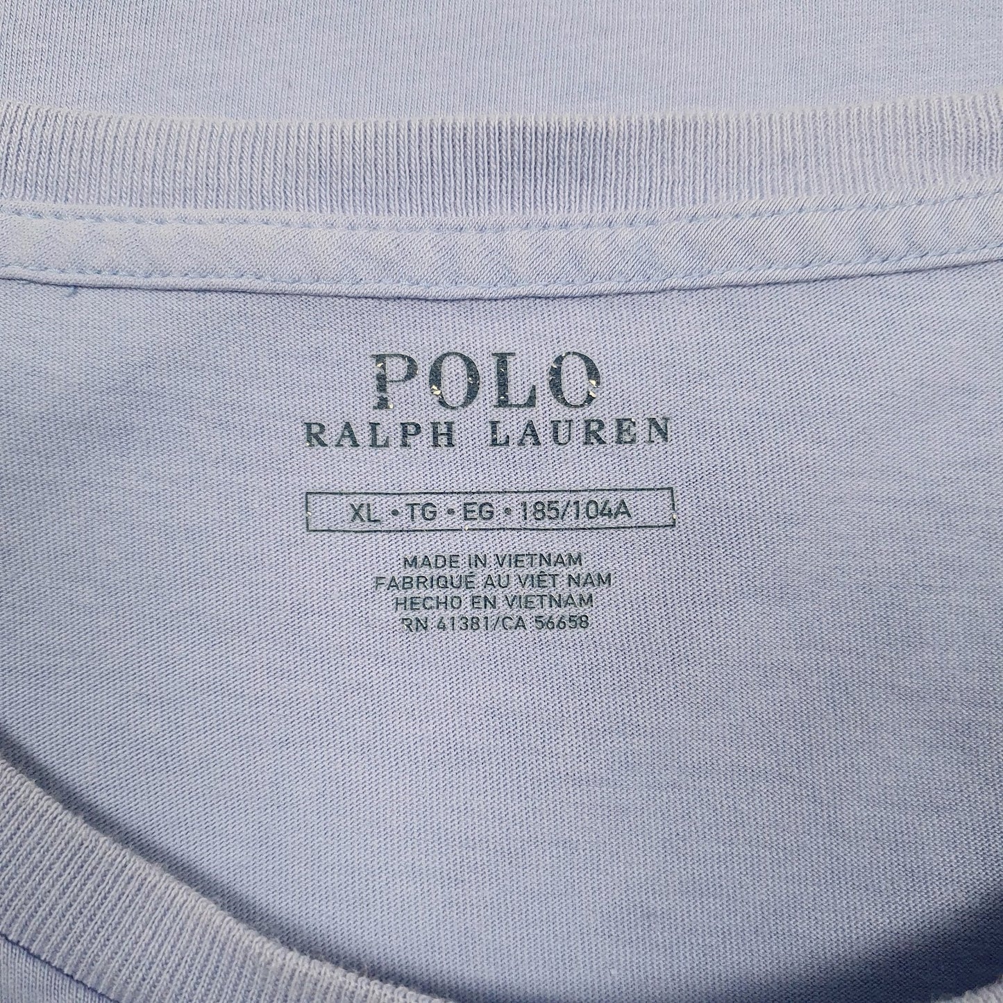 Mens Blue Polo Ralph Lauren   T Shirt