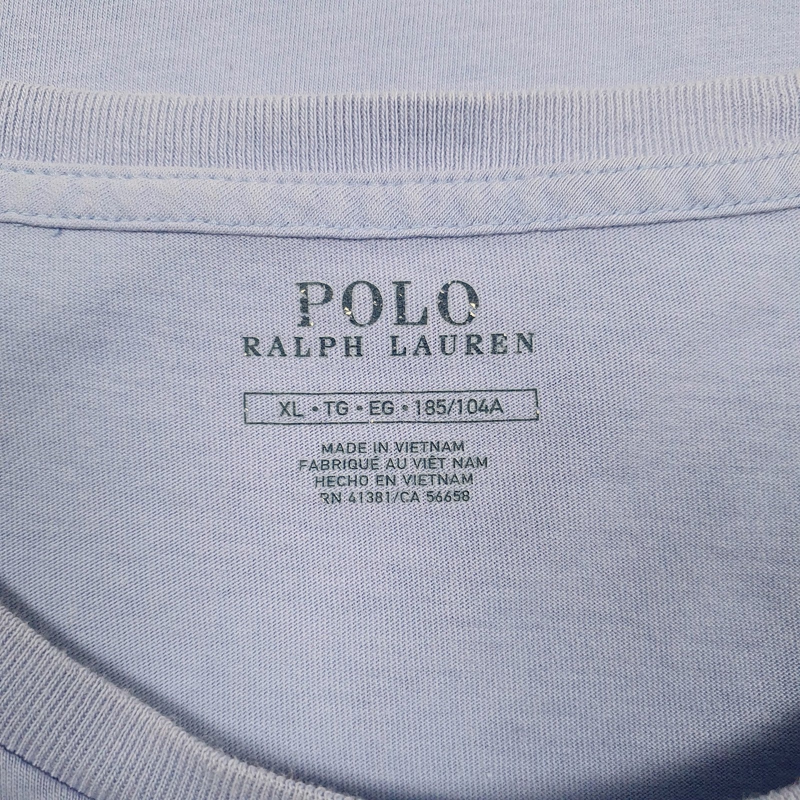 Mens Blue Polo Ralph Lauren   T Shirt