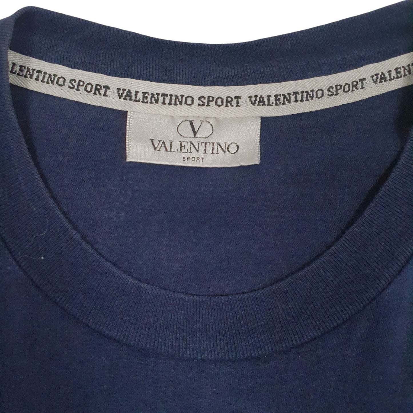 Mens Navy Valentino Sport  T Shirt