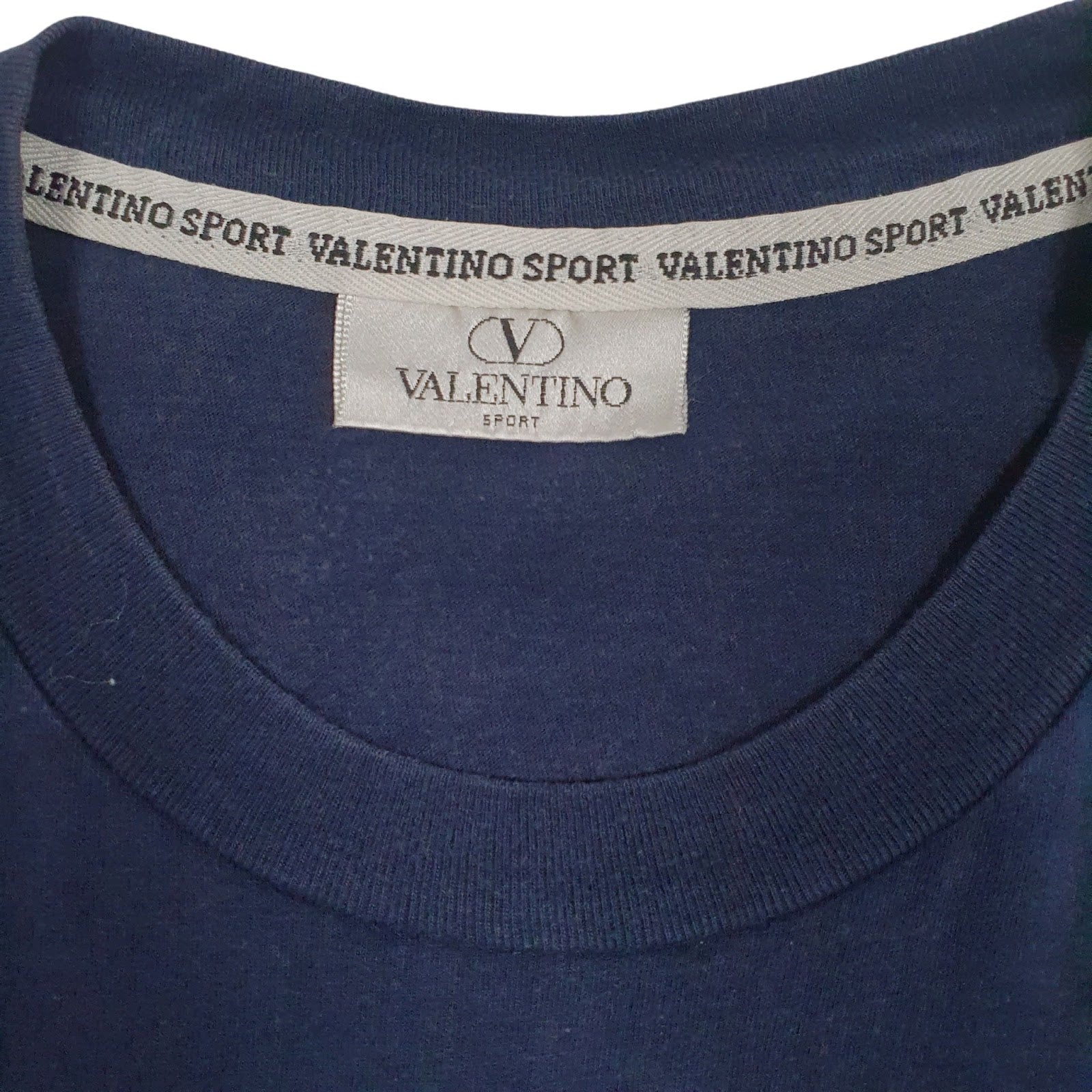 Mens Navy Valentino Sport  T Shirt