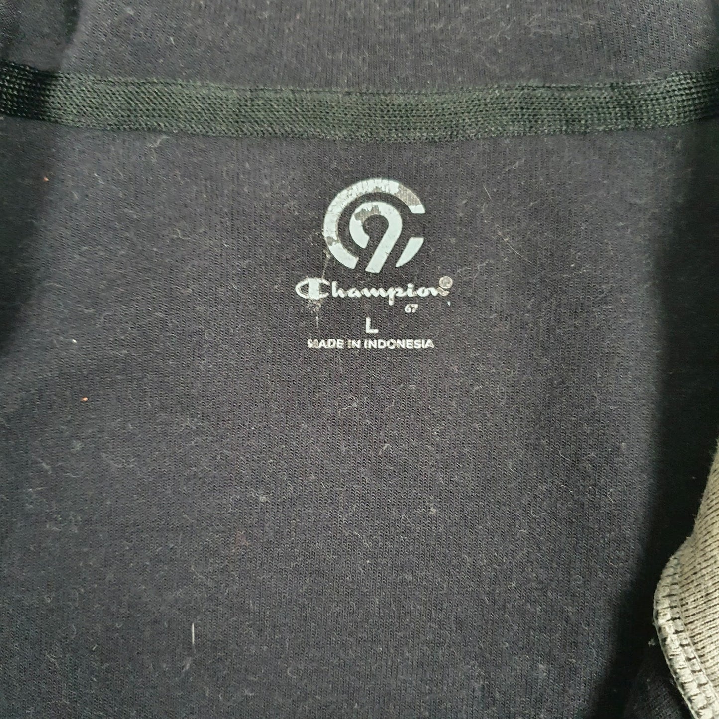 Mens Grey Champion  Full Zip Jumper