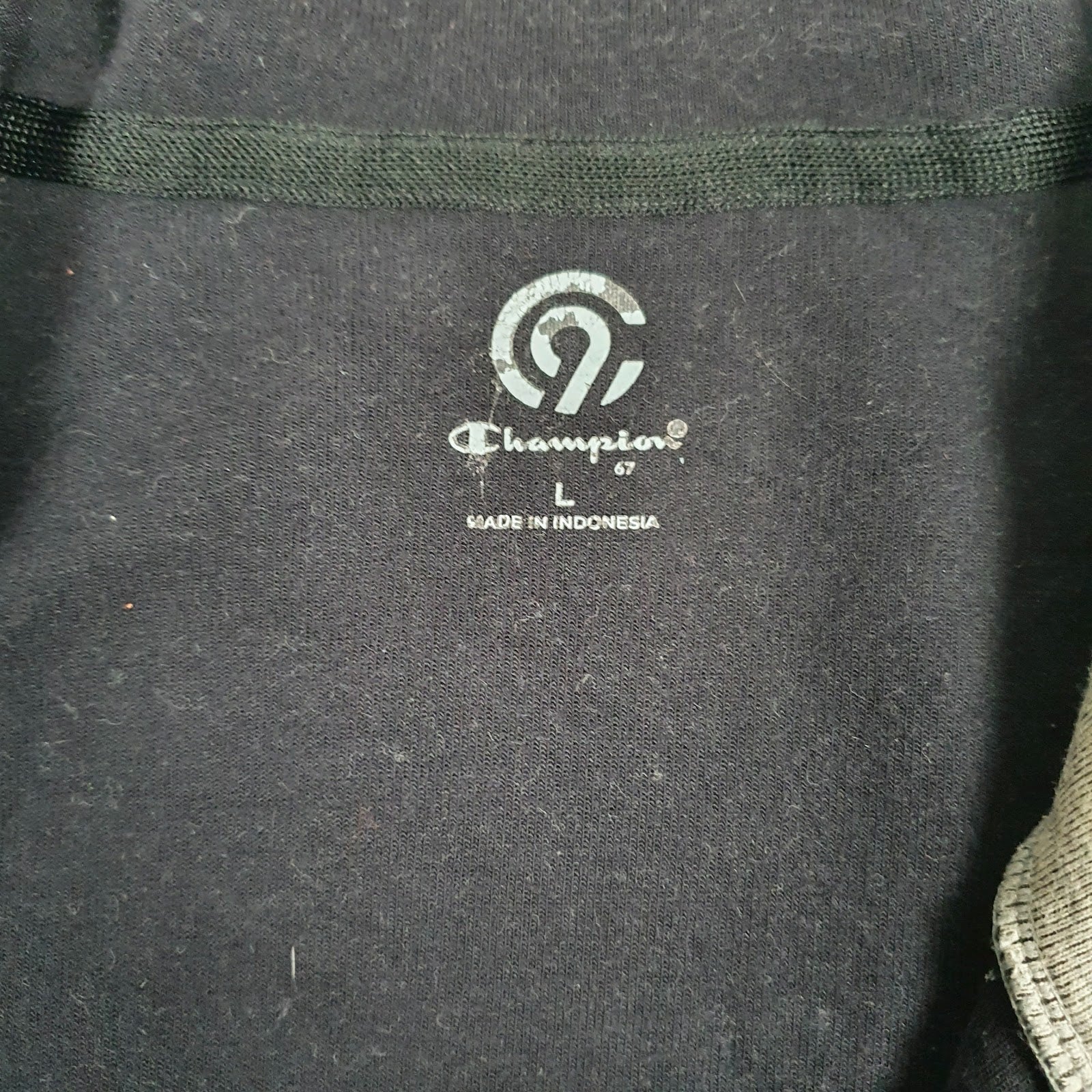 Mens Grey Champion  Full Zip Jumper