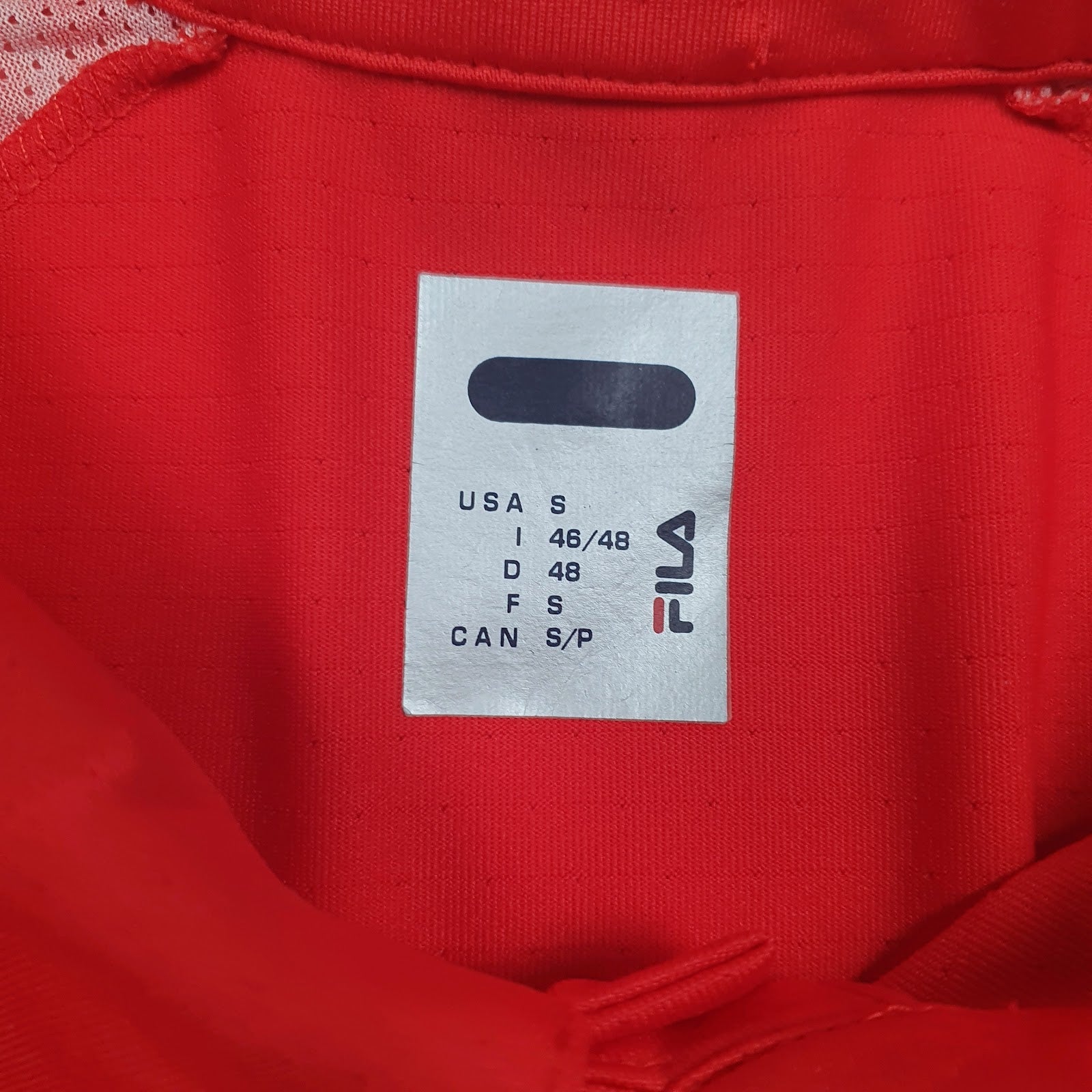 Mens Red Fila Active Wear Performa  Polo Shirt