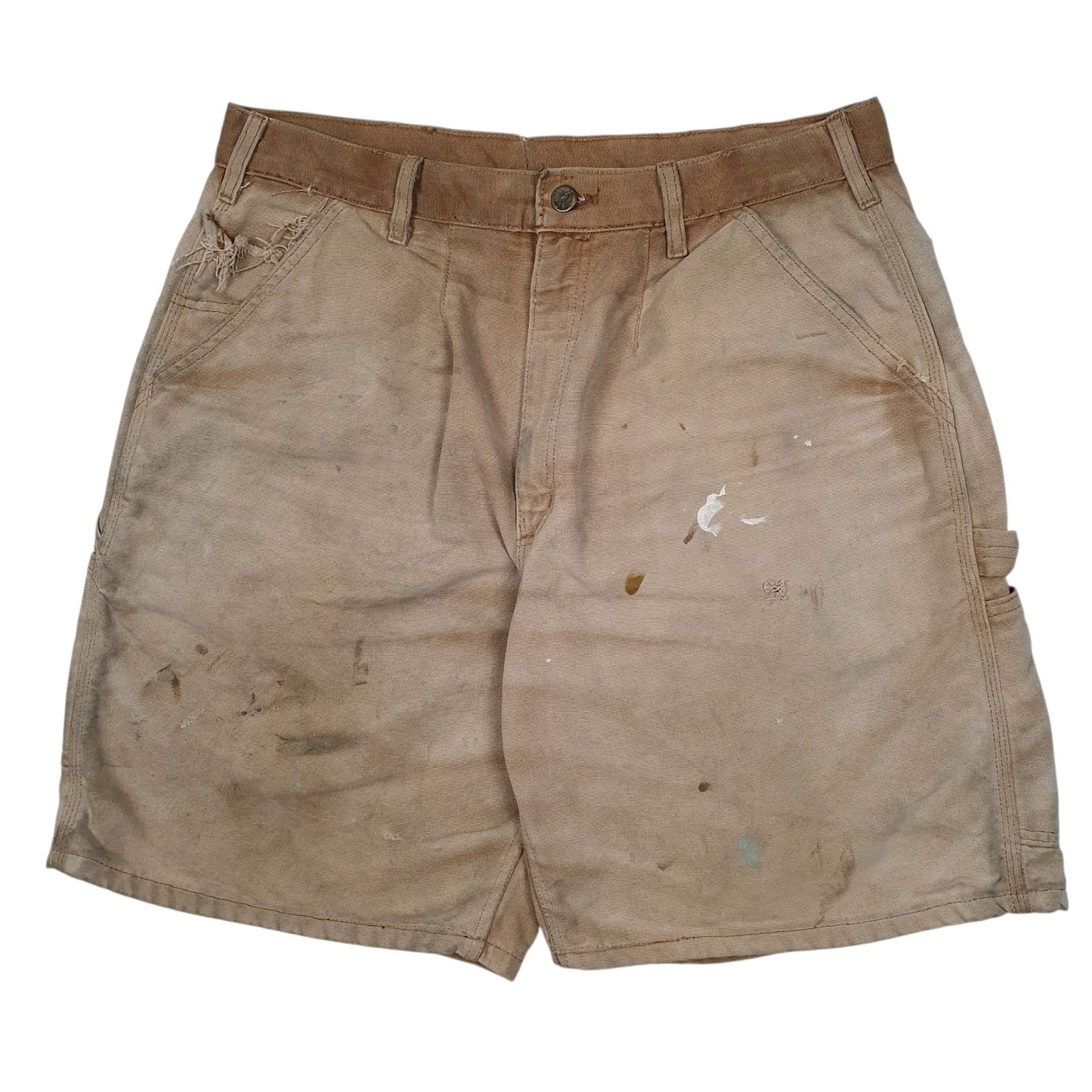 Mens Beige Carhartt  Carpenter Shorts