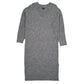 Womens Grey New Look Longline Dress V Neck Jumper