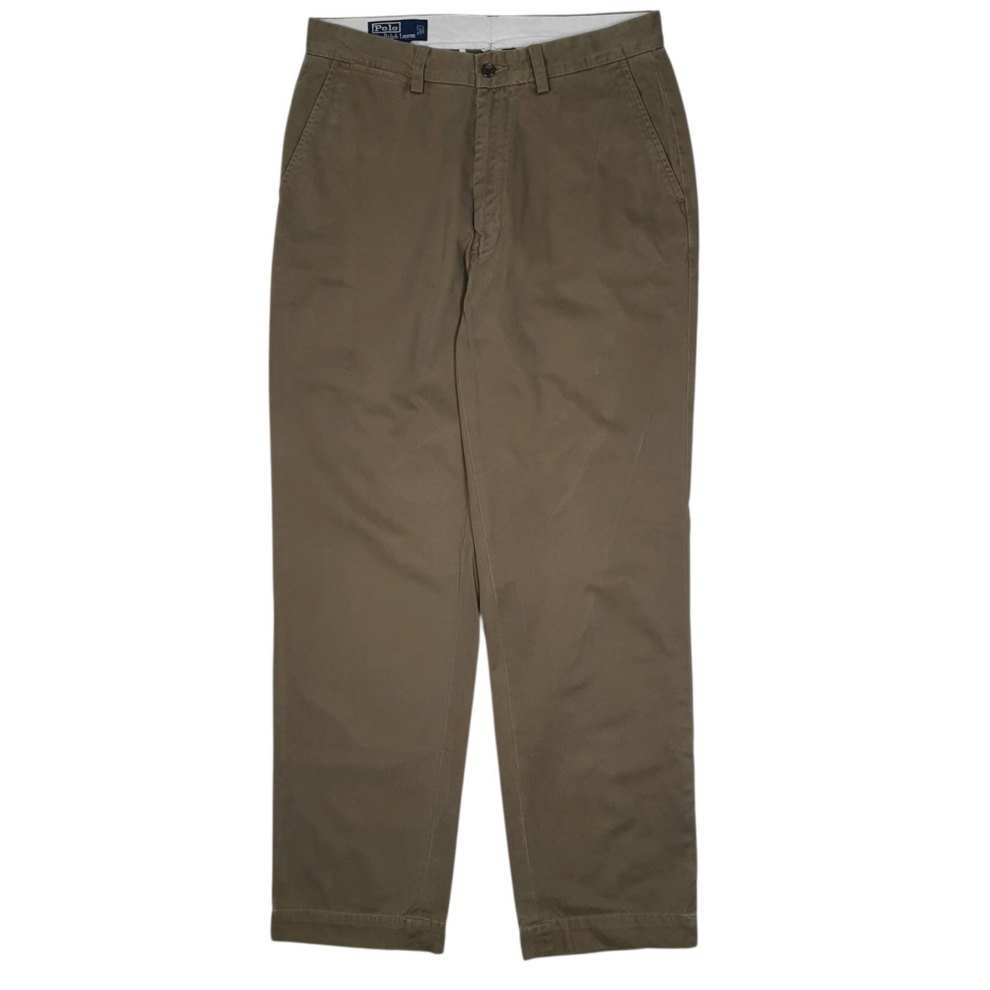 Mens Grey Polo Ralph Lauren Prospect Pant Vintage 90s Chino Trousers