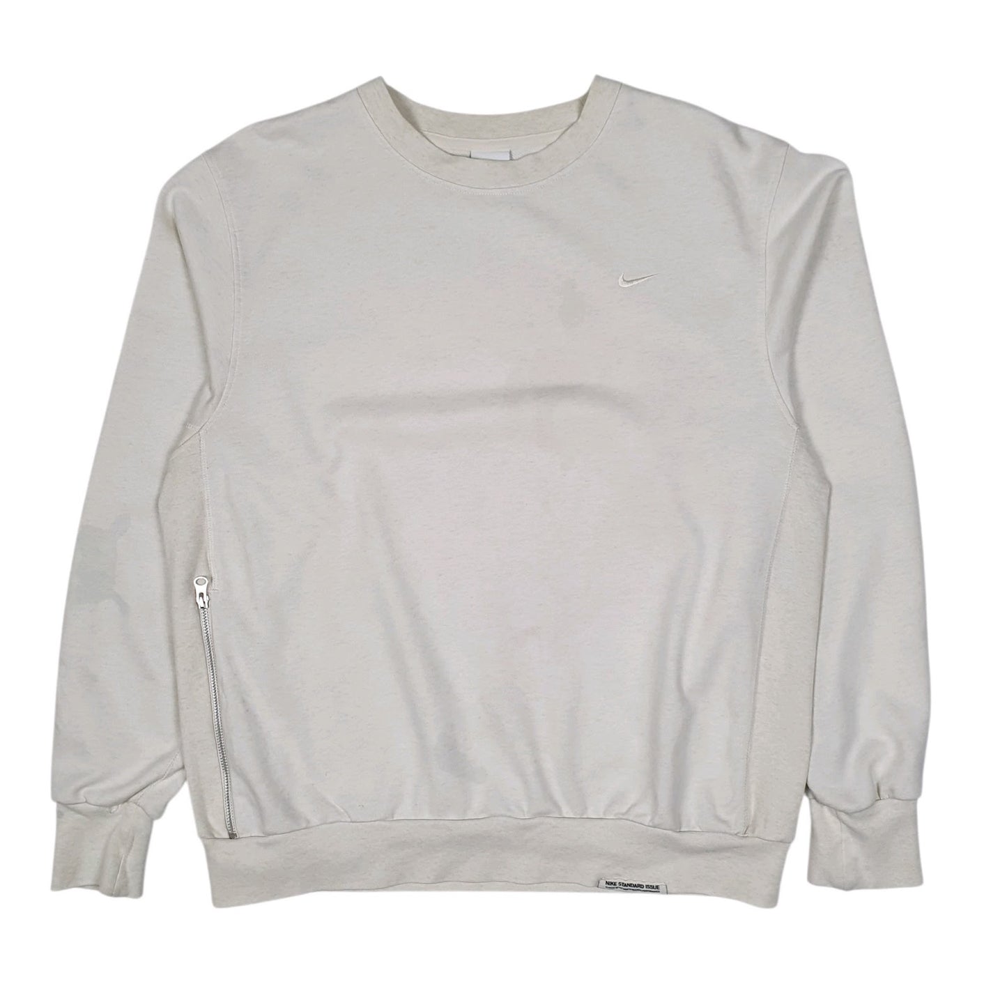 Mens White Nike  Crewneck Jumper
