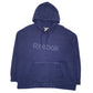 Mens Blue Reebok Spellout Hoodie Jumper