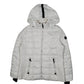 Womens White Nautica Padded Full Zip Coat