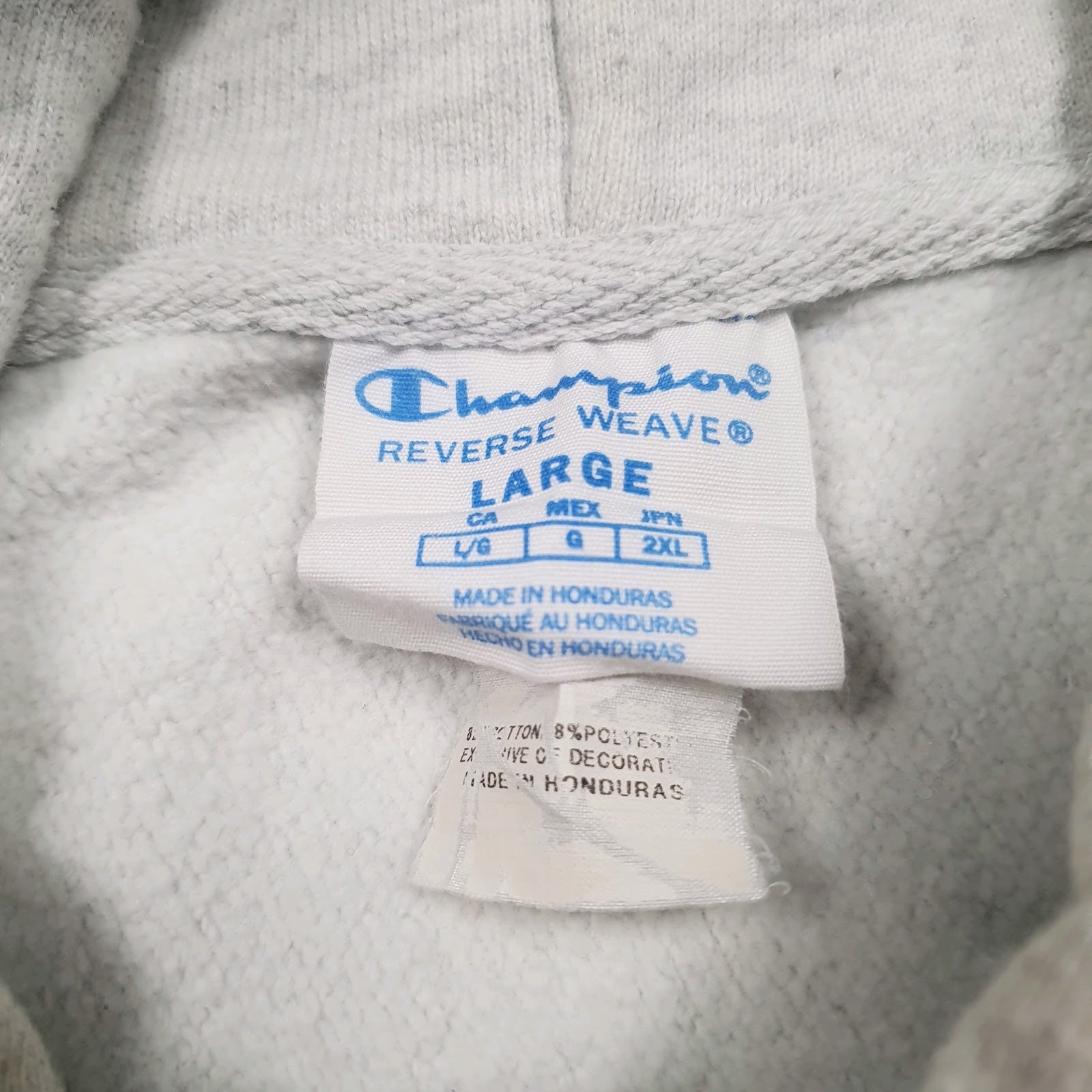 Womens Grey Champion Reverse Weave Hoodie Jumper