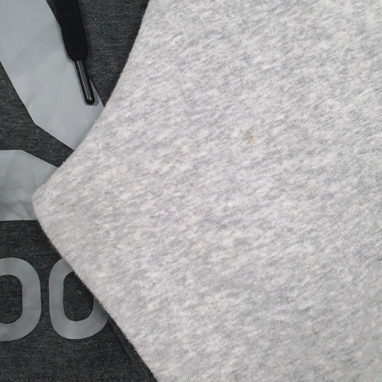 Mens Grey Reebok Spellout Hoodie Jumper