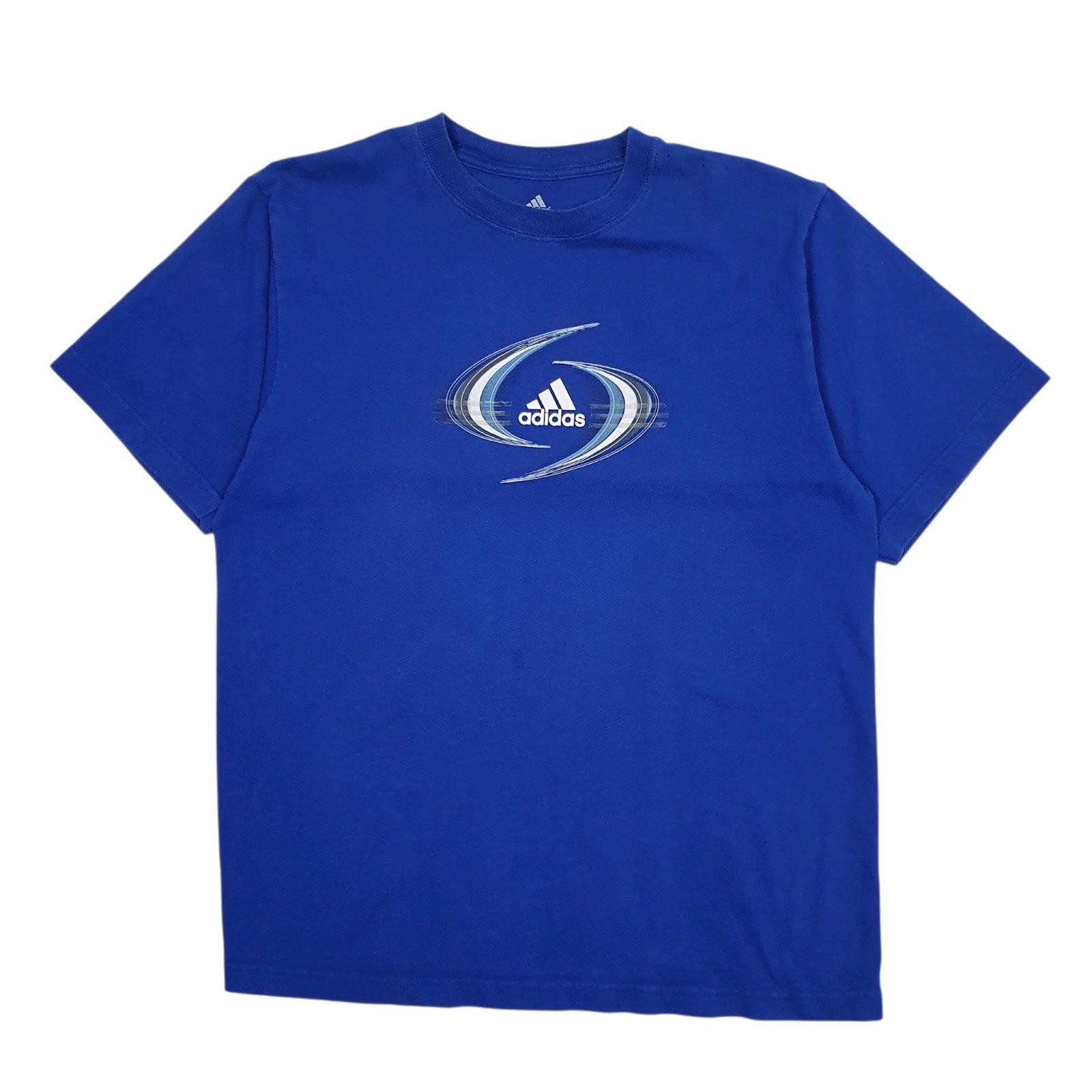Mens Blue Adidas  Short Sleeve T Shirt