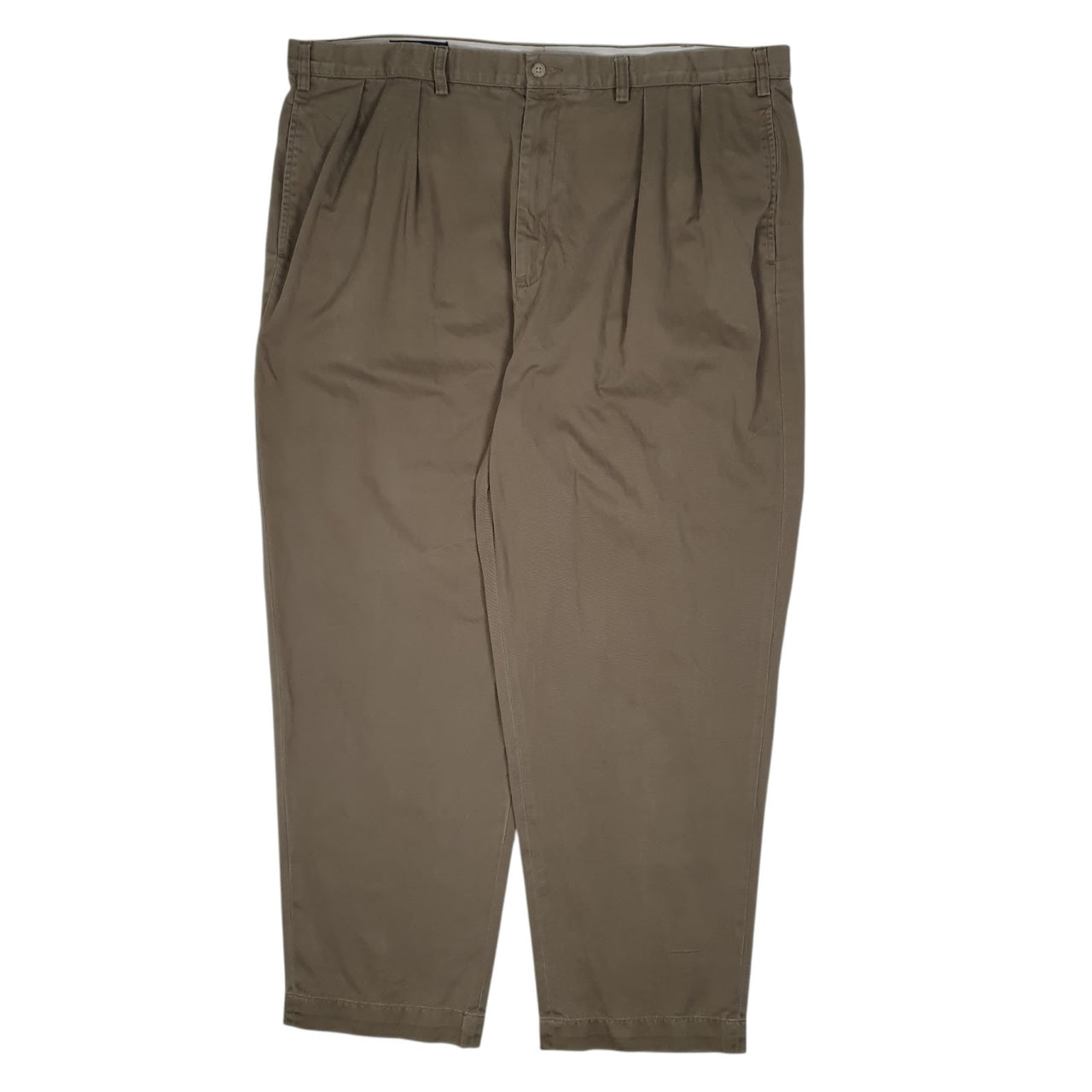 Mens Brown Polo Ralph Lauren Andrew Pant Pleated Chino Trousers